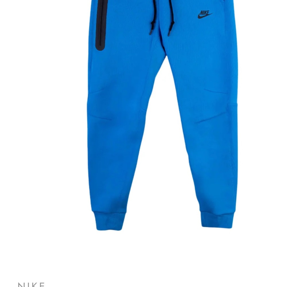 Men's  Nike Tech Blue Joggers with Black Details